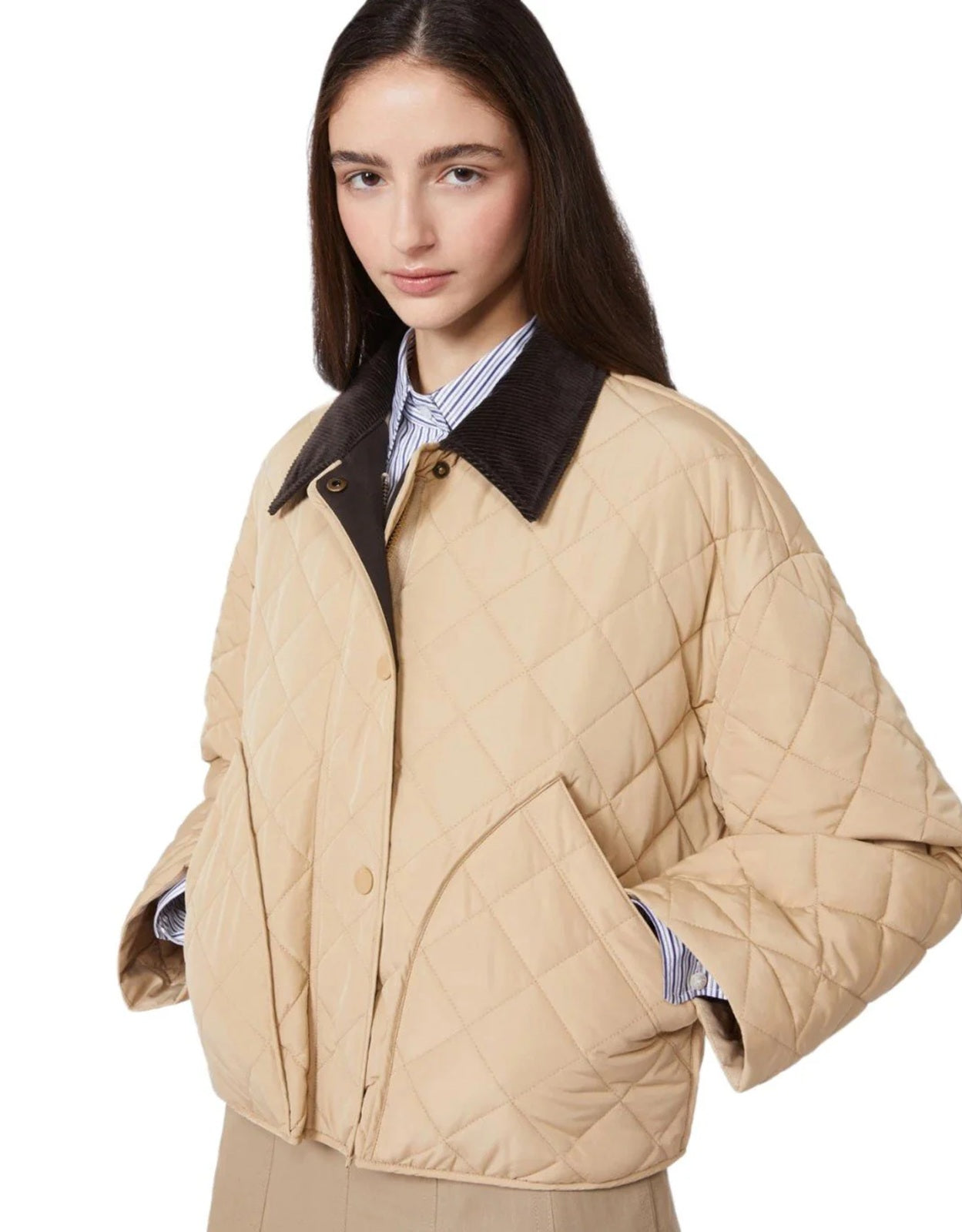 WEEKEND Giacca Weekend donna 2615481031600 009 Kaki imbottita antigoccia Beige<BR/> 2615481031600 009
