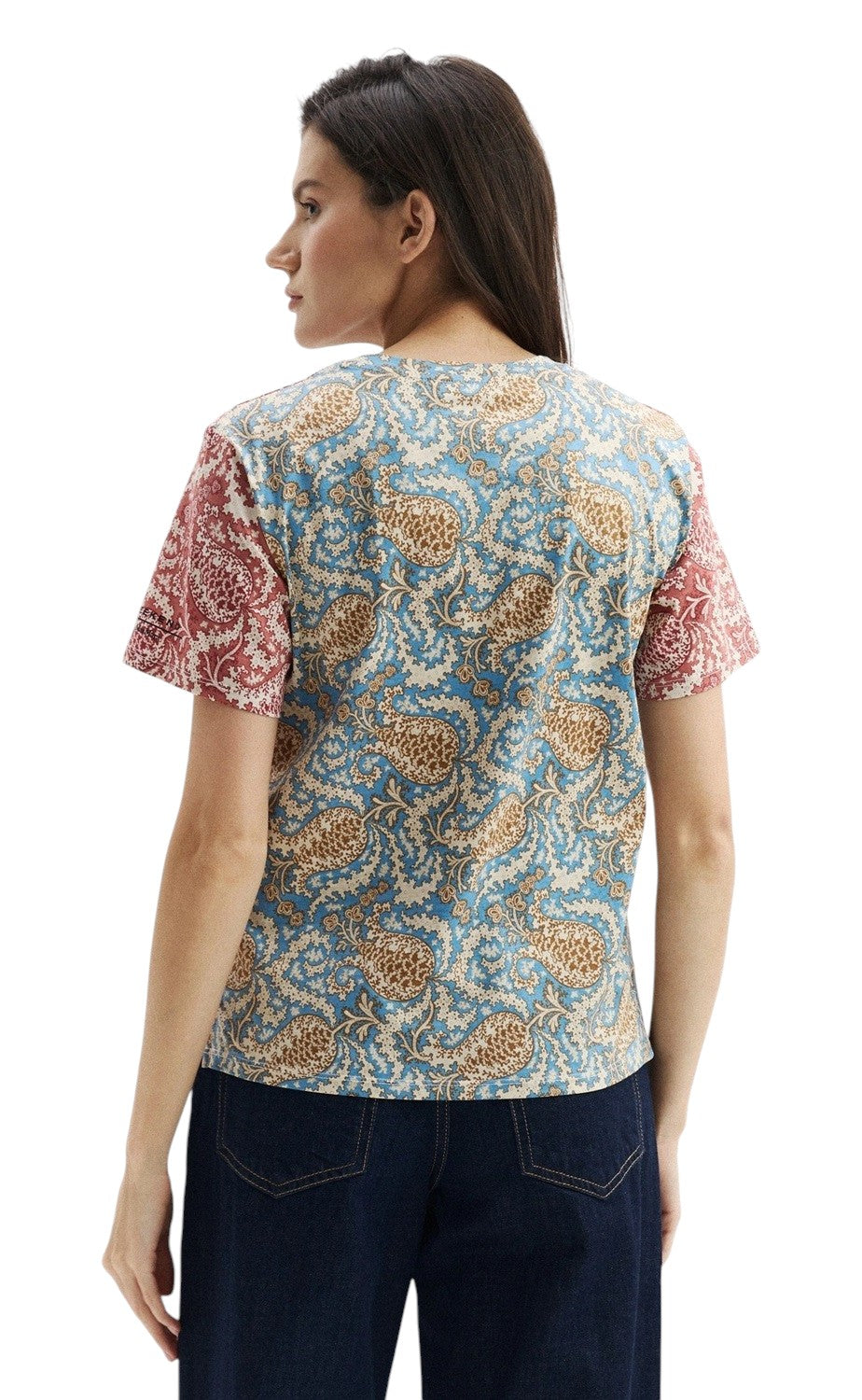 WEEKEND T-shirt Weekend donna 2615971022600 012 Bussola fantasia Ciliegia<BR/> 2615971022600 012