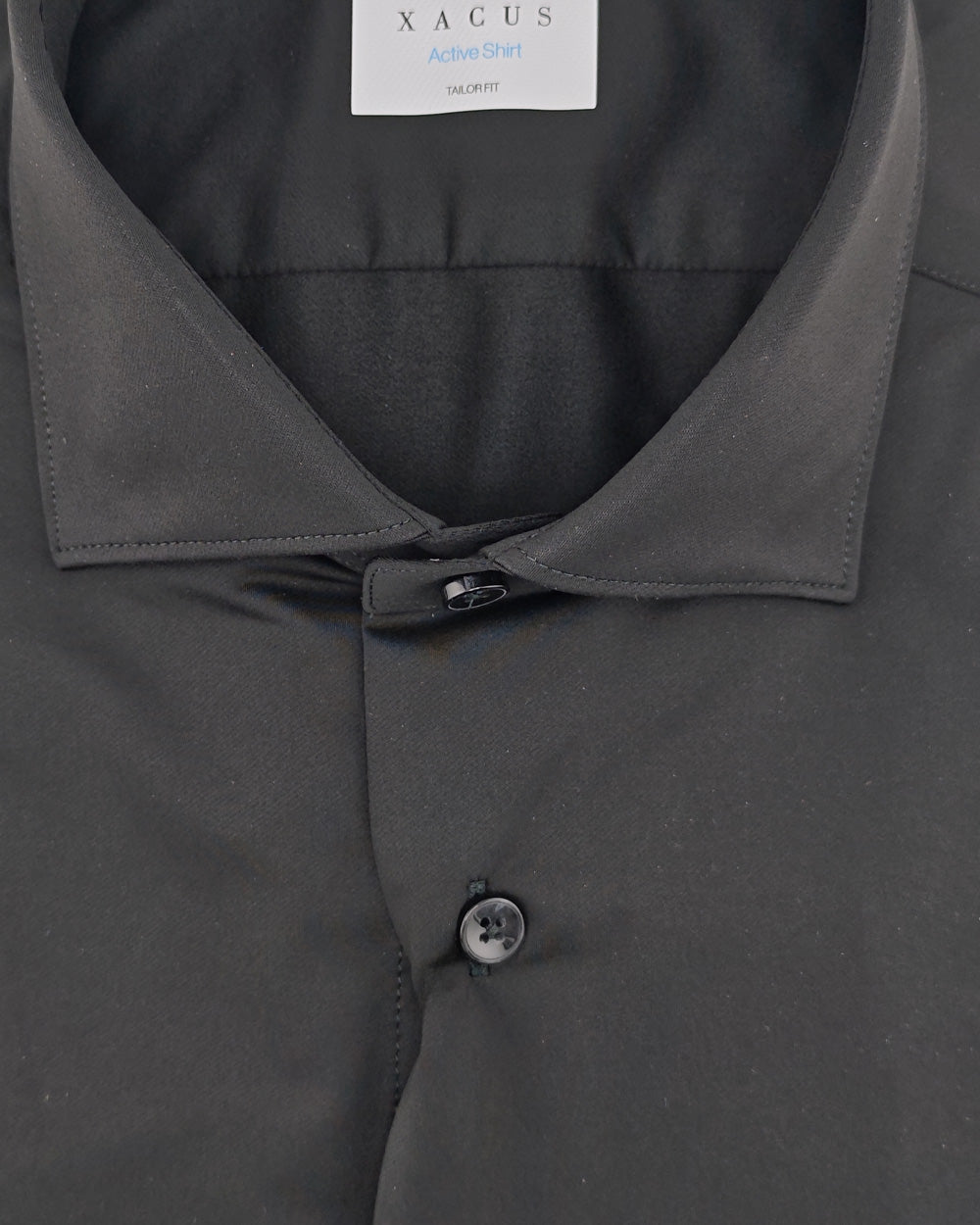 XACUS Camicia XACUS uomo ACT558ML11460 Nera collo francese punte aperte slim fit jersey ACT558ML11460 004