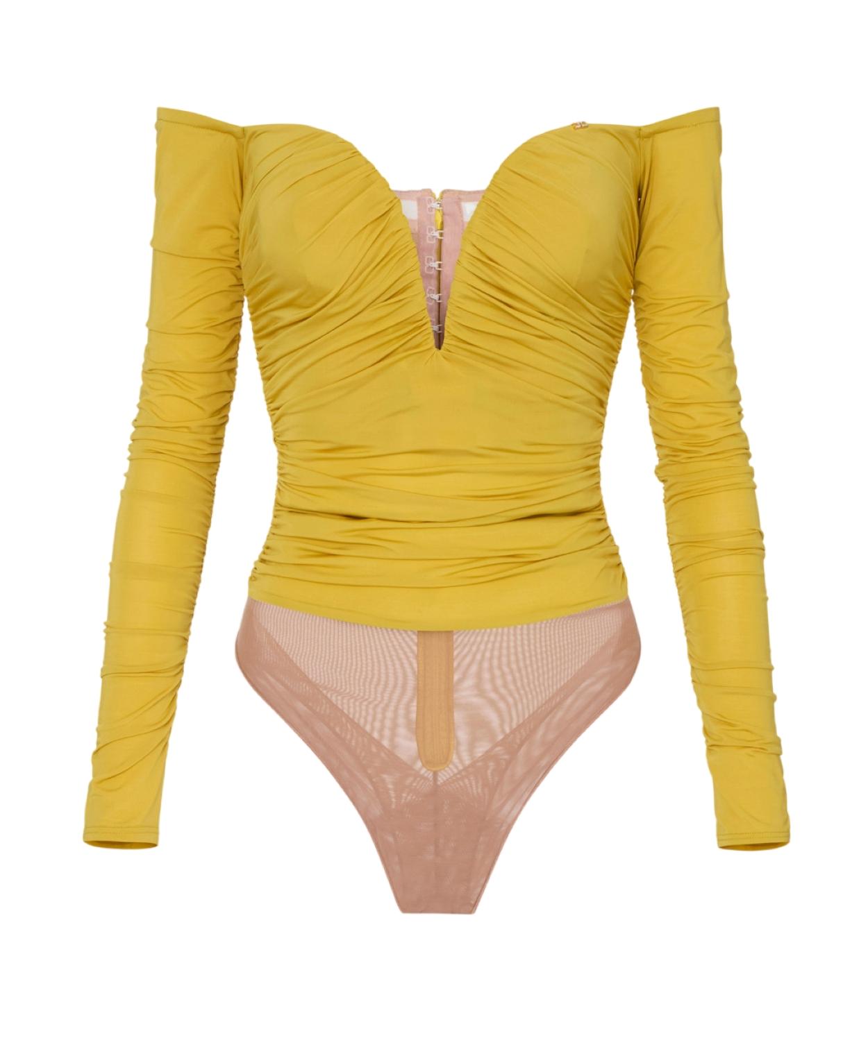 ELISABETTA FRANCHI Body Elisabetta Franchi donna BO01561E2EV4 The Club Sun giallo <BR/> BO01561E2 EV4