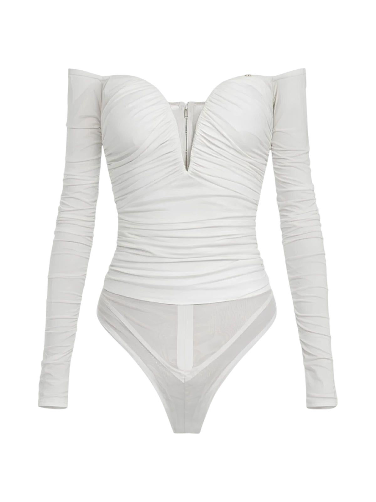ELISABETTA FRANCHI Body Elisabetta Franchi donna BO01561E2360 The Club Avorio<BR/> BO01561E2 360