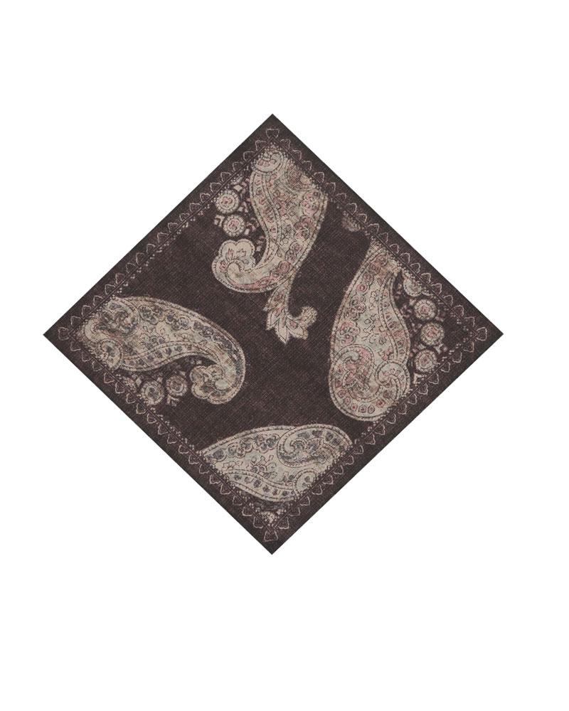 L.B.M. 1911 Pochette LBM 1911 uomo 6575 marrone rosa pastello fantasia cashmere 657559082 1