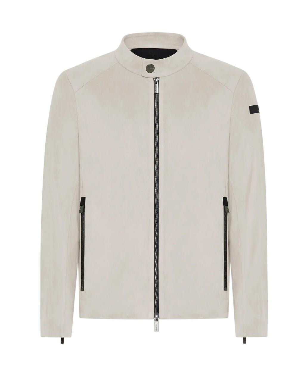 RRD Giacca RRD uomo 26022 85 Nabucco Biker Jkt effetto scamosciato Ghiaccio <BR/> 26022 85