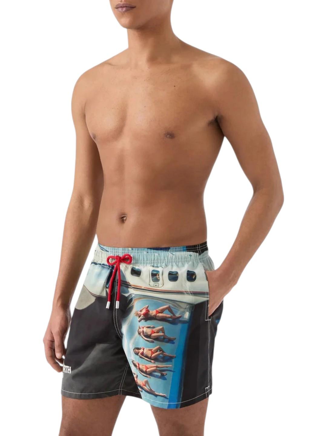 MC2 SAINT BARTH Costume MC2 SAINT BARTH uomo GUS0009 01718L01 Gustavia stampa St. Barth Airlines Fantasia<BR/> GUS000901718L 01