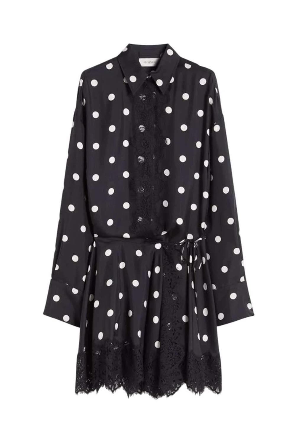 SPORTMAX Abito Sportmax donna 2612221022600 003 Bosso corto pois Nero<BR/> 2612221022600 003