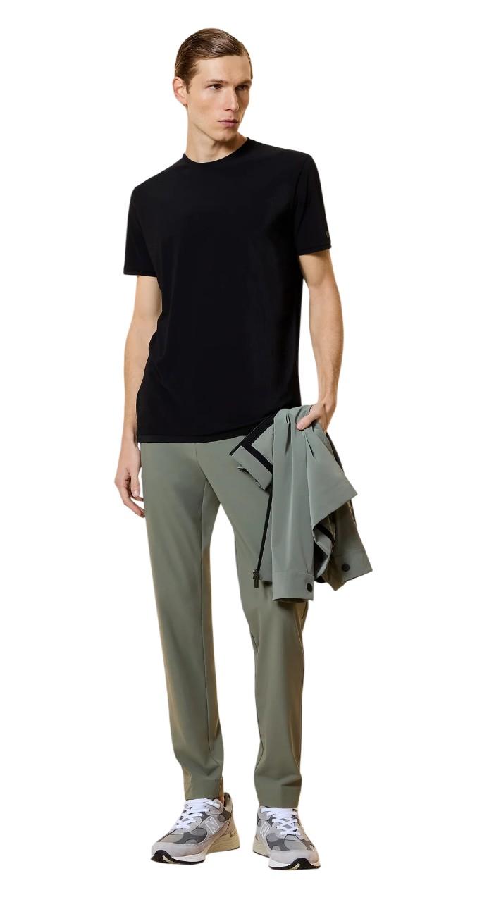 RRD T-shirt RRD uomo 26220 10 Rib Shirty stretch a costine Nero<BR/> 26220 10