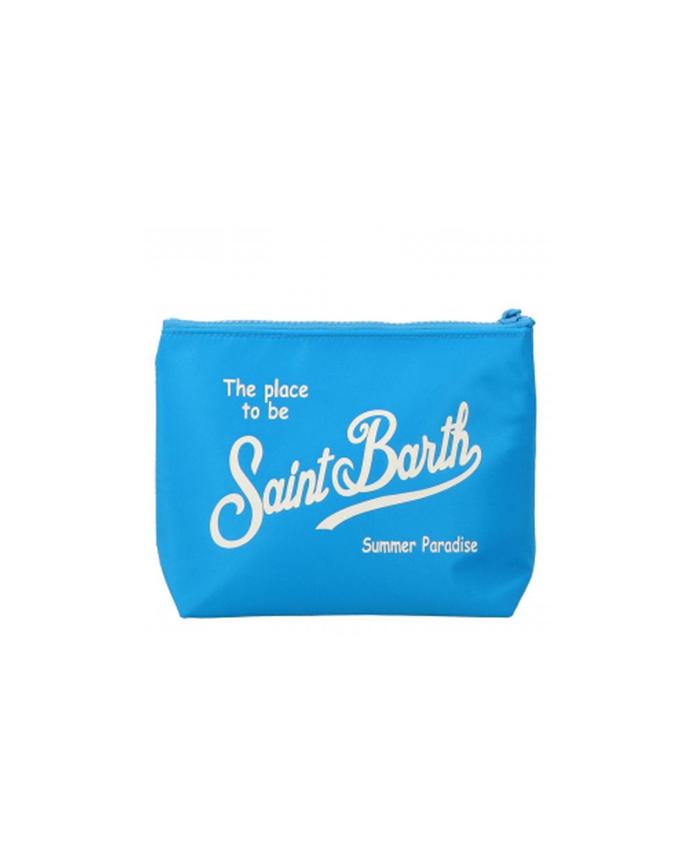 MC2 SAINT BARTH Pochette MC2 SAINT BARTH unisex Aline ALI005300584L Turchese laccetto zip logo ALI005300584L 32