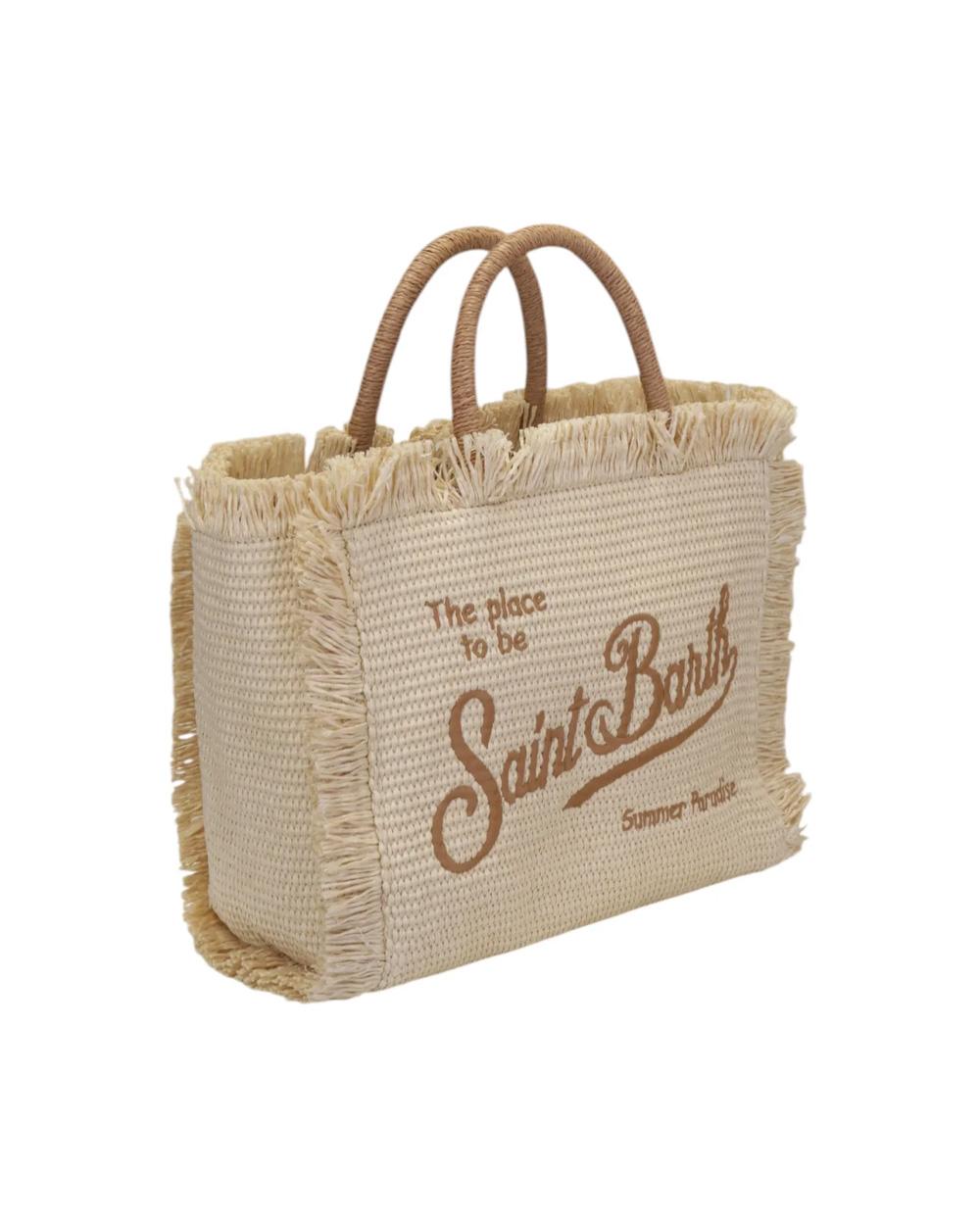 MC2 SAINT BARTH Borsa MC2 SAINT BARTH donna Colette COL001700368L Beige cotonelogo zip tasca tracolla<BR/> COL001700368L 1118