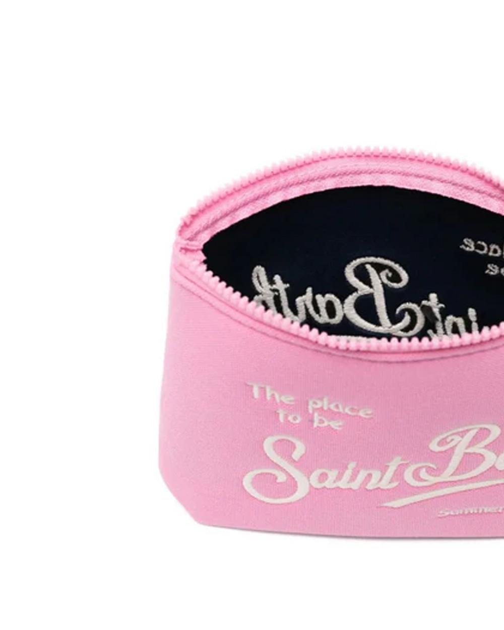 MC2 SAINT BARTH Pochette MC2 SAINT BARTH donna ALI000800223L Rosa logo cerniera linguetta ALI000800223L 21