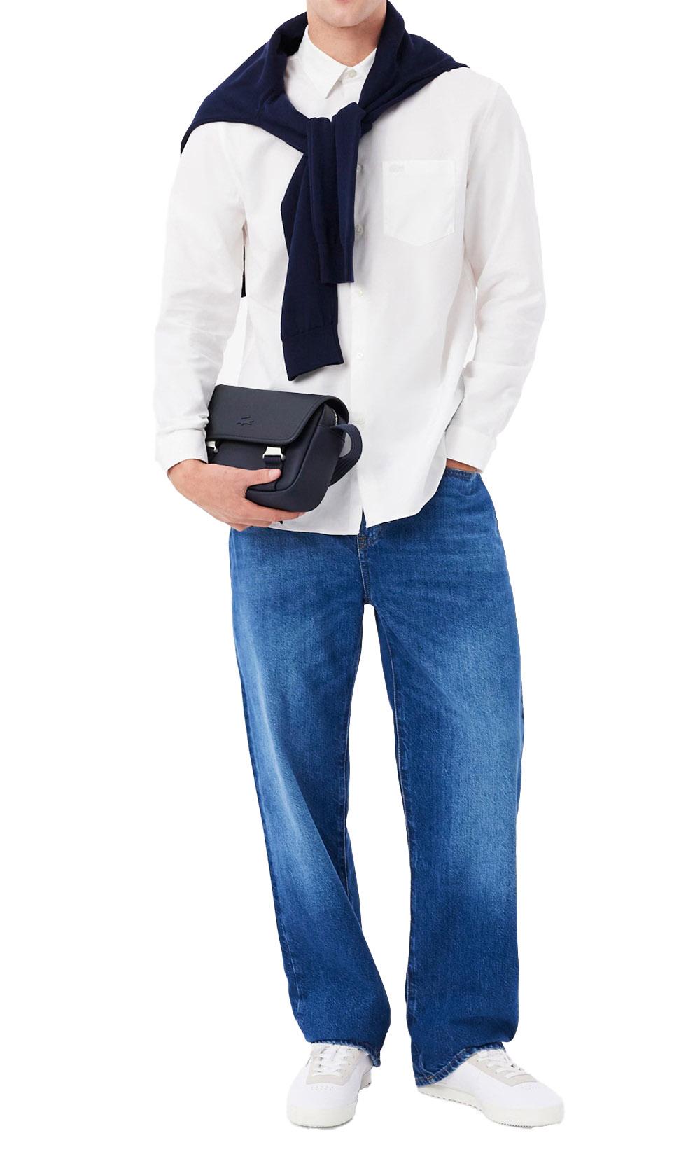 LACOSTE Borsa Lacoste uomo NH4858166 Blu con tracolla NH4858 166
