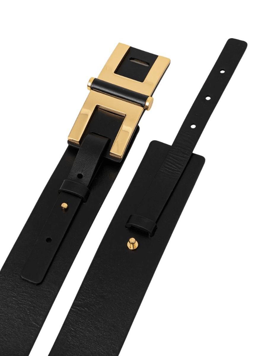 ELISABETTA FRANCHI Cintura donna Elisabetta Franchi CT50S61E2110 pelle Nero<BR/> CT50S61E2 110