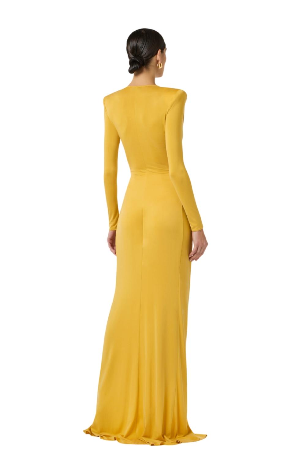 ELISABETTA FRANCHI Abito Elisabetta Franchi donna ABR2961EV4 Red Carpet Giallo<BR/> ABR2961 EV4
