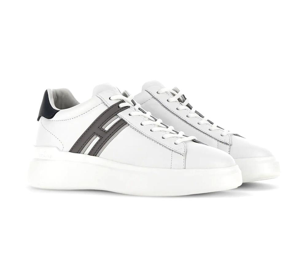 HOGAN Sneakers Hogan uomo HXM5800DV42UAI0ZCNHO239K H580 bianche pelle HXM5800DV42UAI0ZCN HO239K