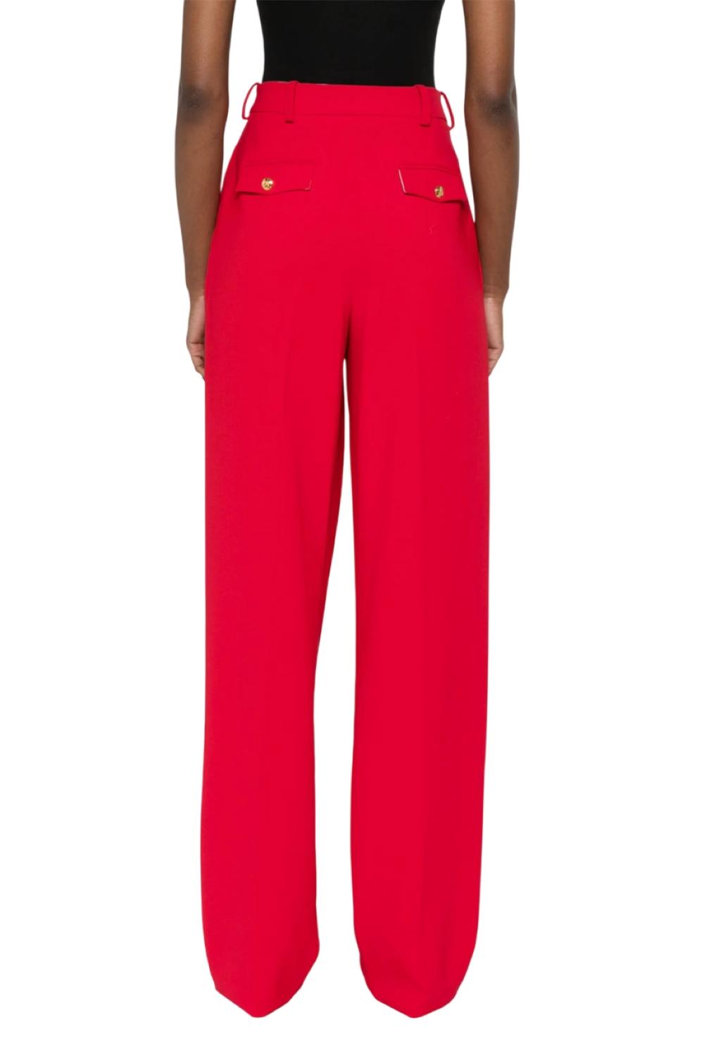 ELISABETTA FRANCHI Pantalone Elisabetta Franchi donna PA16761E2H85 Essential Collection Lacca Rosso<BR/> PA16761E2 H85