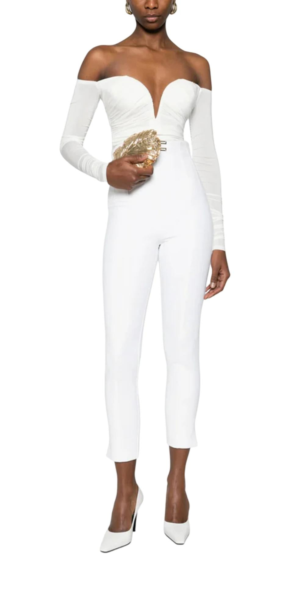 ELISABETTA FRANCHI Body Elisabetta Franchi donna BO01561E2360 The Club Avorio<BR/> BO01561E2 360