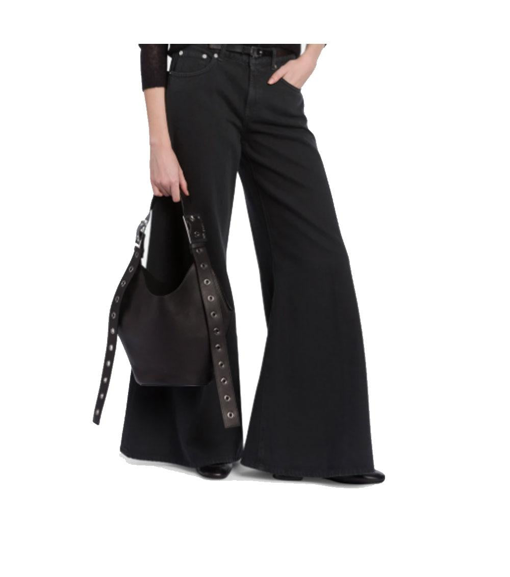 DONDUP small hoboBorsa Dondup donna WB305PL0658D nera small hobo in pelle<BR/><BR/> WB305PL0658D 999