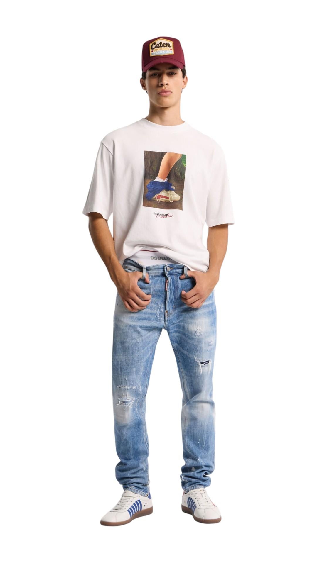 DSQUARED2 Jeans DSQUARED2 uomo S71LB1734D30038470 Denim chiaro S71LB1734D30038 470