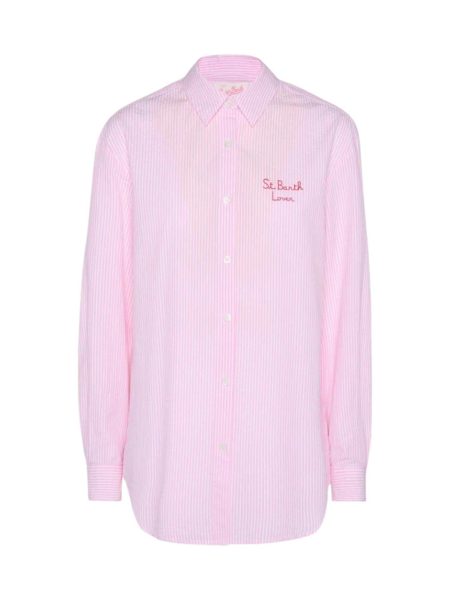 MC2 SAINT BARTH Camicia MC2 SAINT BARTH donna BRIG005 01926L 21 Brigitte Embry Cotton Seersucker Snoopy Rosa<BR/> BRIG00501926L 21