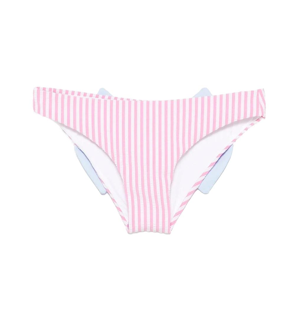 MC2 SAINT BARTH Costume bambina Madame MC2 Saint Barth 01123 Rosa righe poliammide fiocco stampa MADAME01123 23
