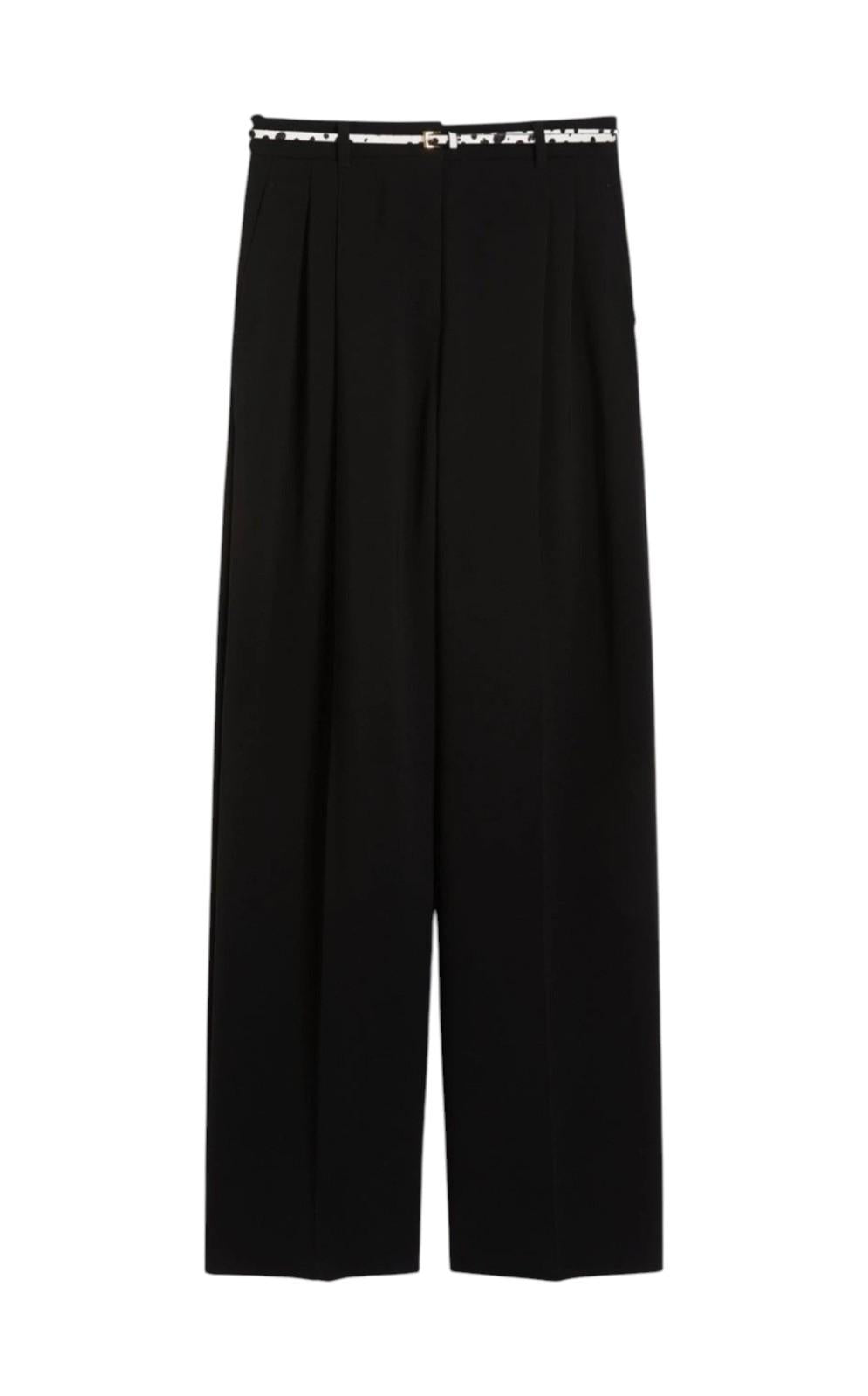 STUDIO Pantalone Studio donna 2616131051600 001 Corvino fluido in cady Nero<BR/> 2616131051600 001
