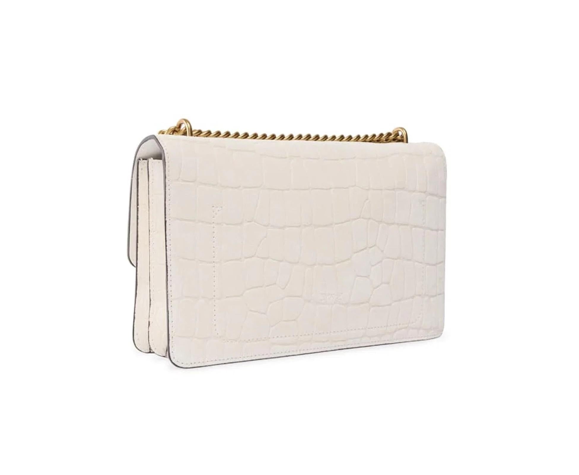 PINKO Borsa Pinko donna 100074A2YW Z15Q Love One Mini Dc Cocco Bianco<BR/> 100074A2YW Z1Q