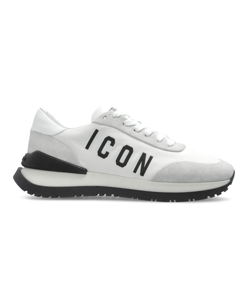 DSQUARED2 Sneakers Dsquared2 uomo SNM041711708205 bianca nera stampa logo <BR/> SNM041711708205 M072