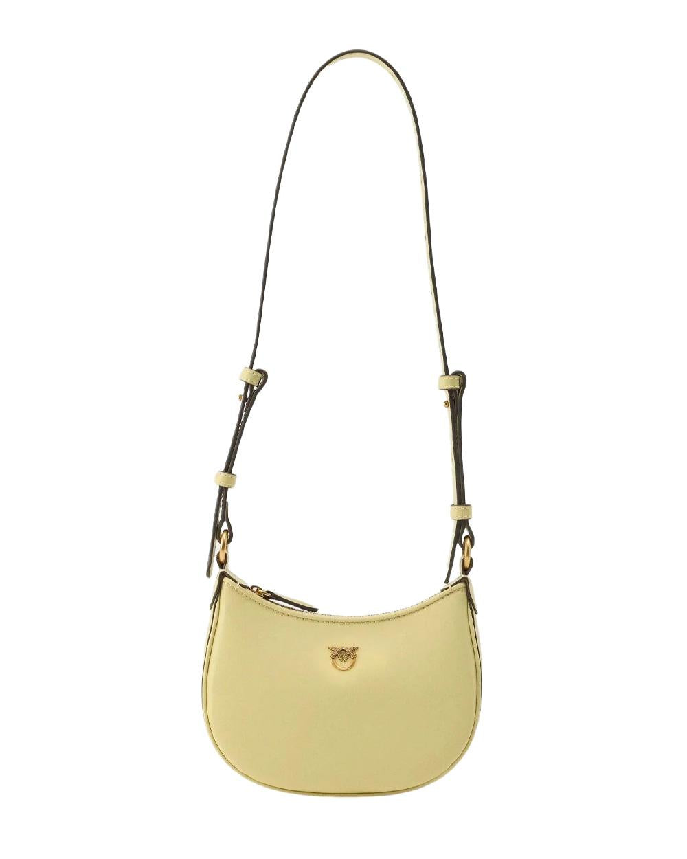 PINKO Borsa PINKO donna HORIZONTAL FLAT 103538A0F1 Gialla tracolla pelle fodera spalla 103538A0F1 C39Q