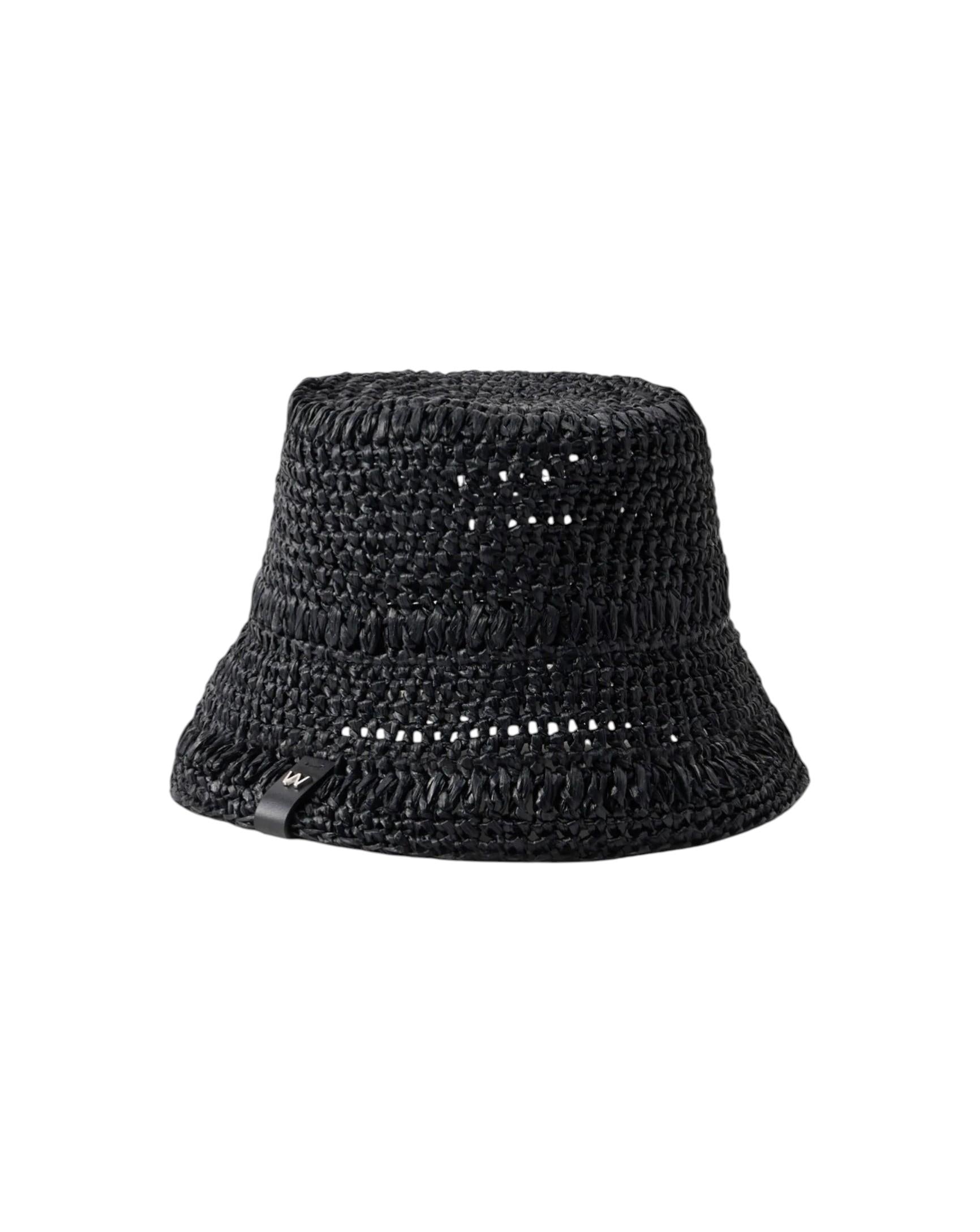 WEEKEND Cappello Weekend donna 2615571045600 006 Fragore intrecciato Nero<BR/> 2615571045600 006