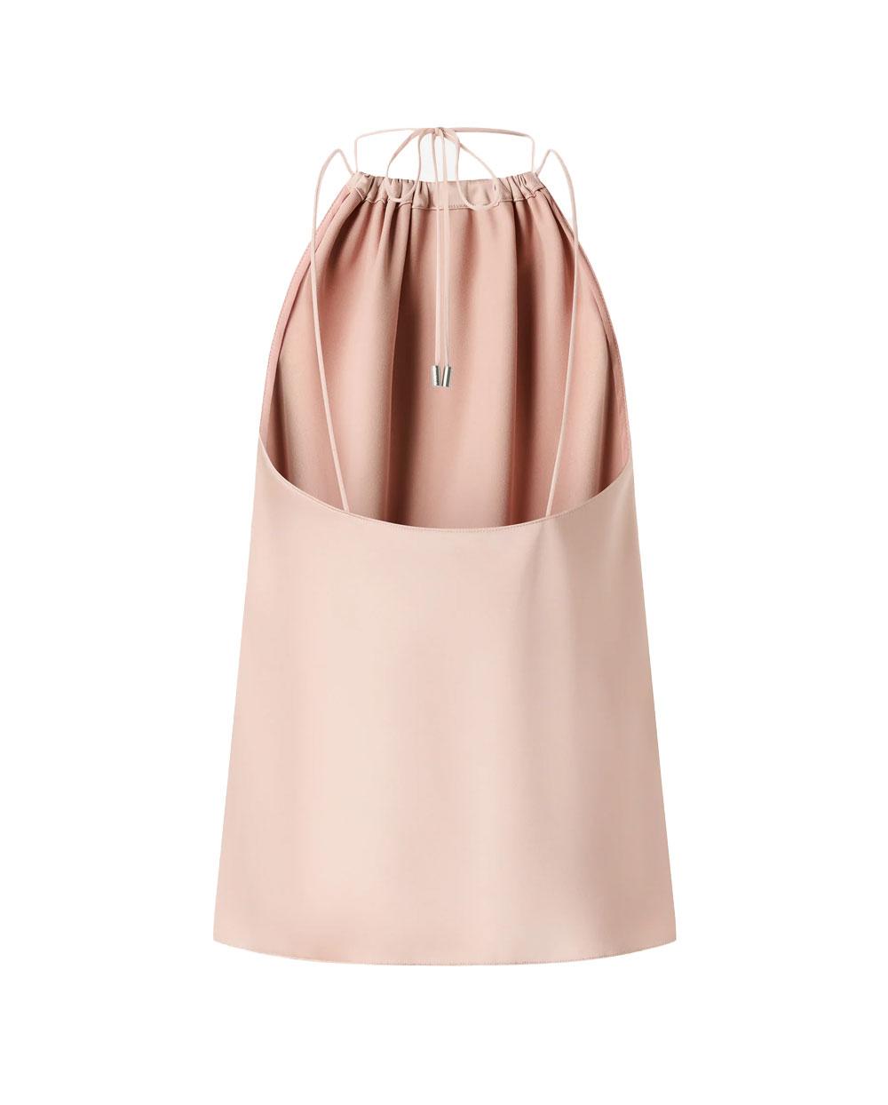 PINKO Top donna Pinko 106621A1Y5 Carota rosa satin scollo americana<BR/> 106621A1Y5 Q35