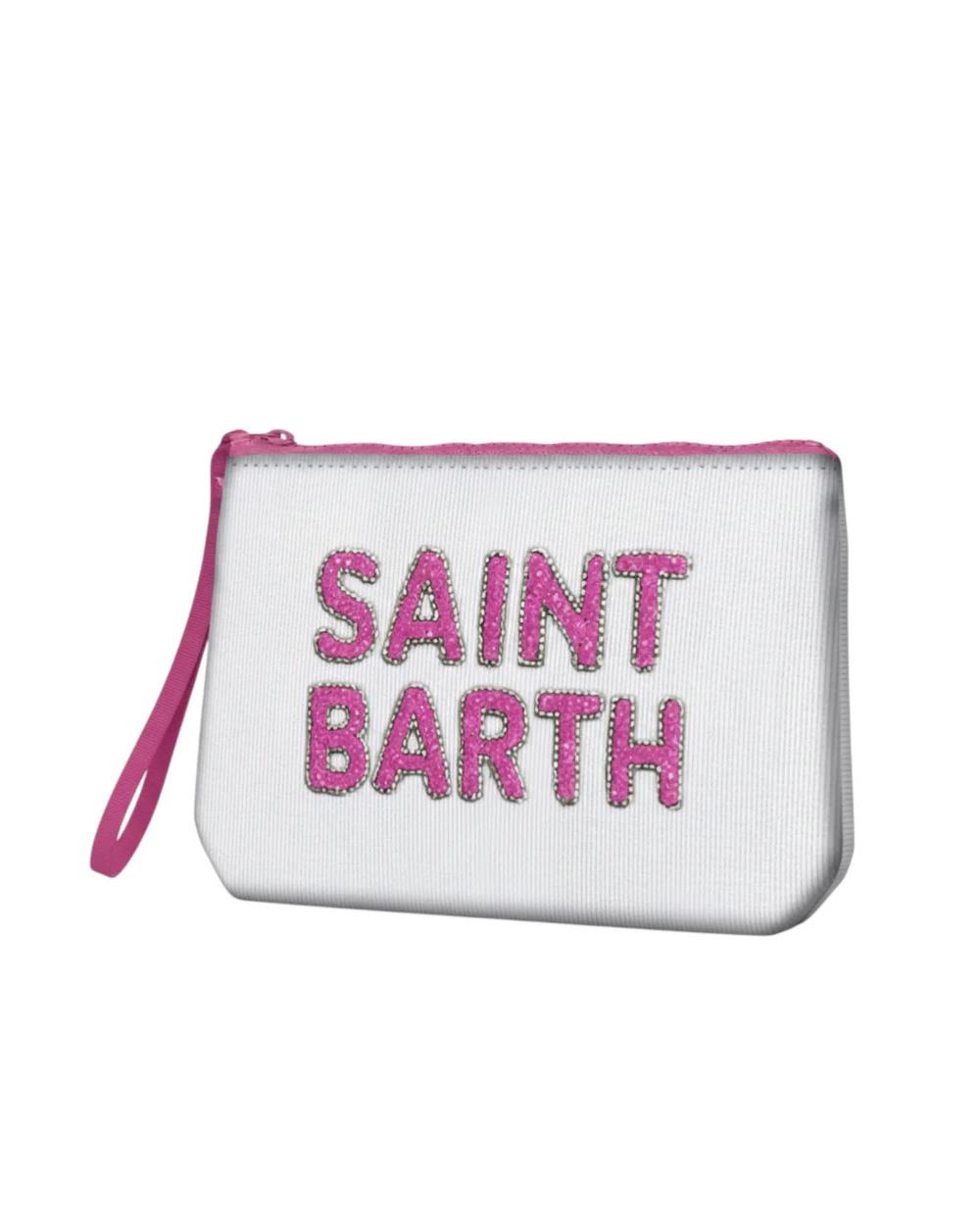 MC2 SAINT BARTH Pochette MC2 SAINT BARTH donna ALINE RIB ALI005508543L Bianca<BR/> ALI005508543L 01N