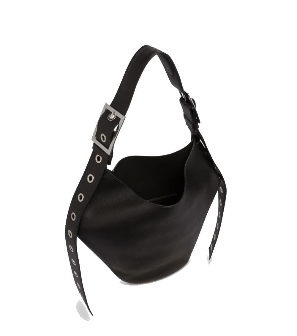 DONDUP small hoboBorsa Dondup donna WB305PL0658D nera small hobo in pelle<BR/><BR/> WB305PL0658D 999
