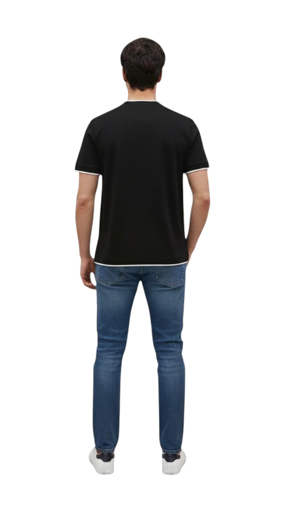 DONDUP T-shirt DONDUP uomo US366 JF0271UXXX 999 Nero US366JF0271UXXX 999