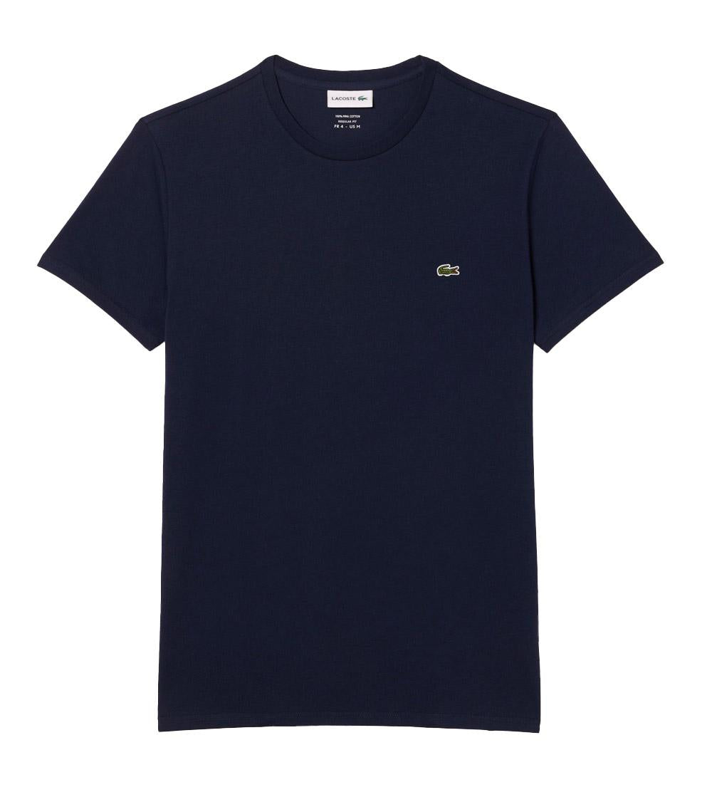 LACOSTE T-shirt Lacoste uomo TH6709166 blu pima girocollo TH6709 166