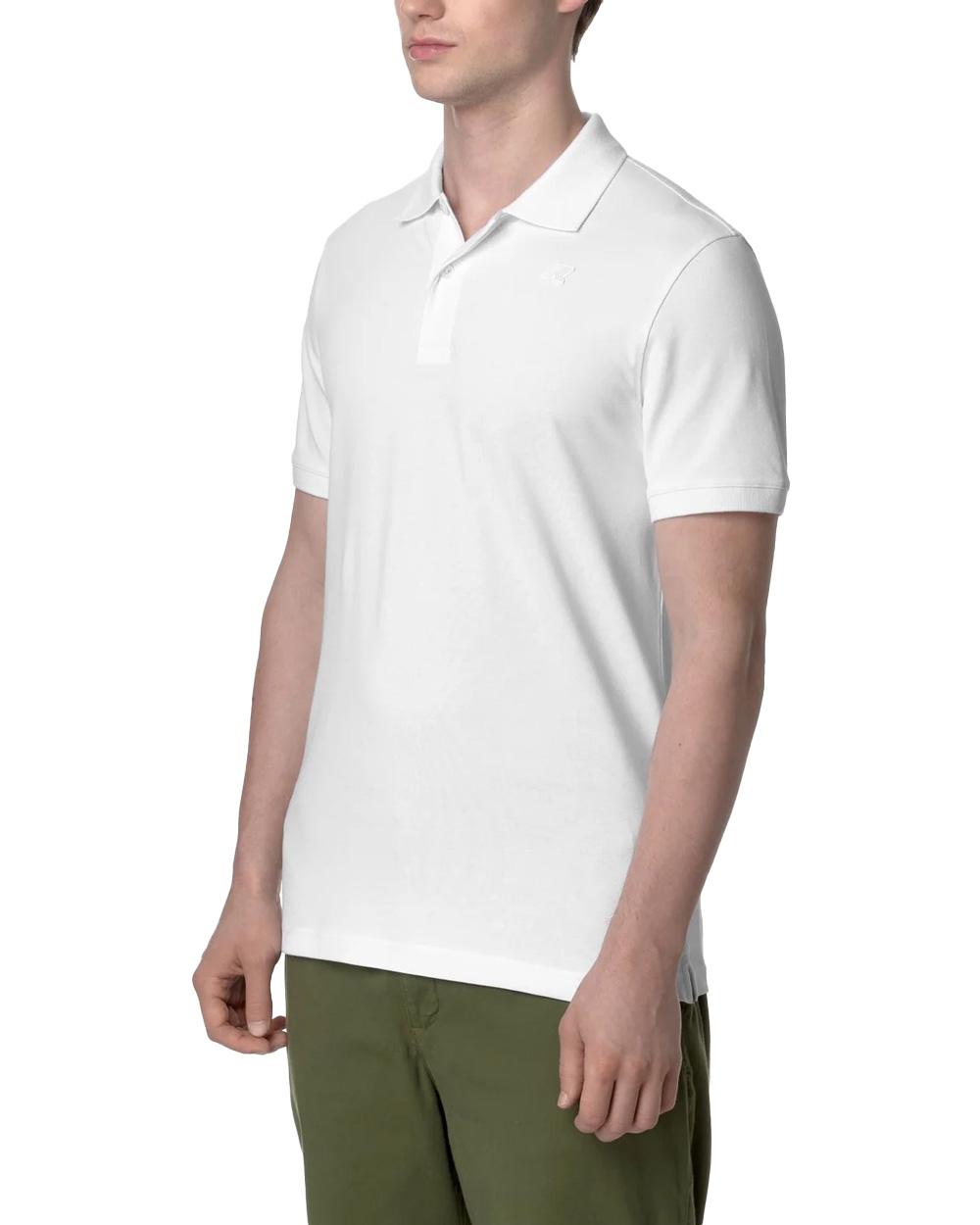 K-WAY Polo K-WAY uomo K5127BW AMEDEE PIQUE SLIM Bianca K5127BW 001
