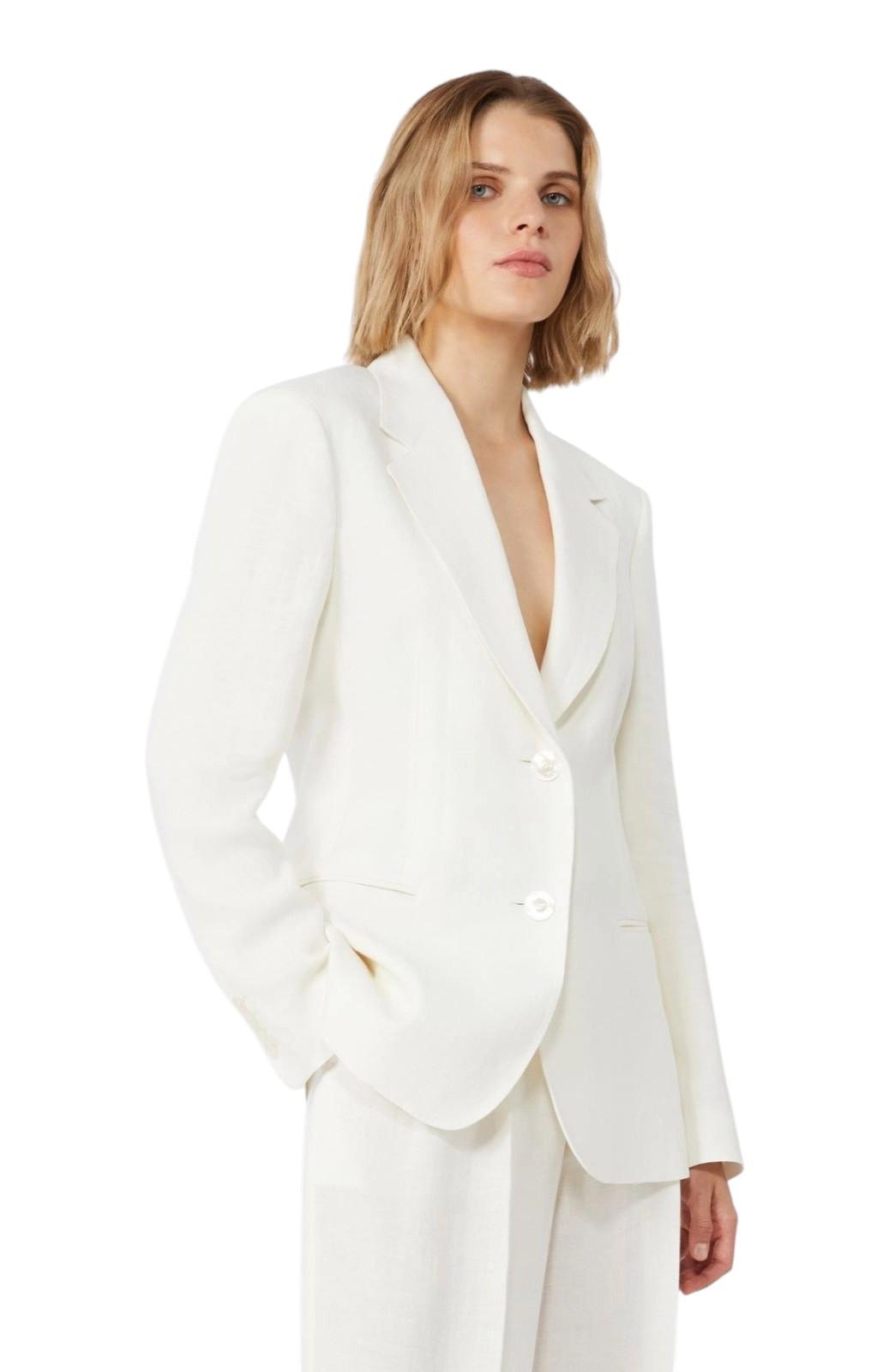STUDIO Blazer Studio donna 2616041051600 003 Bello in batavia di lino Naturale Beige Chiaro<BR/> 2616041052600 015