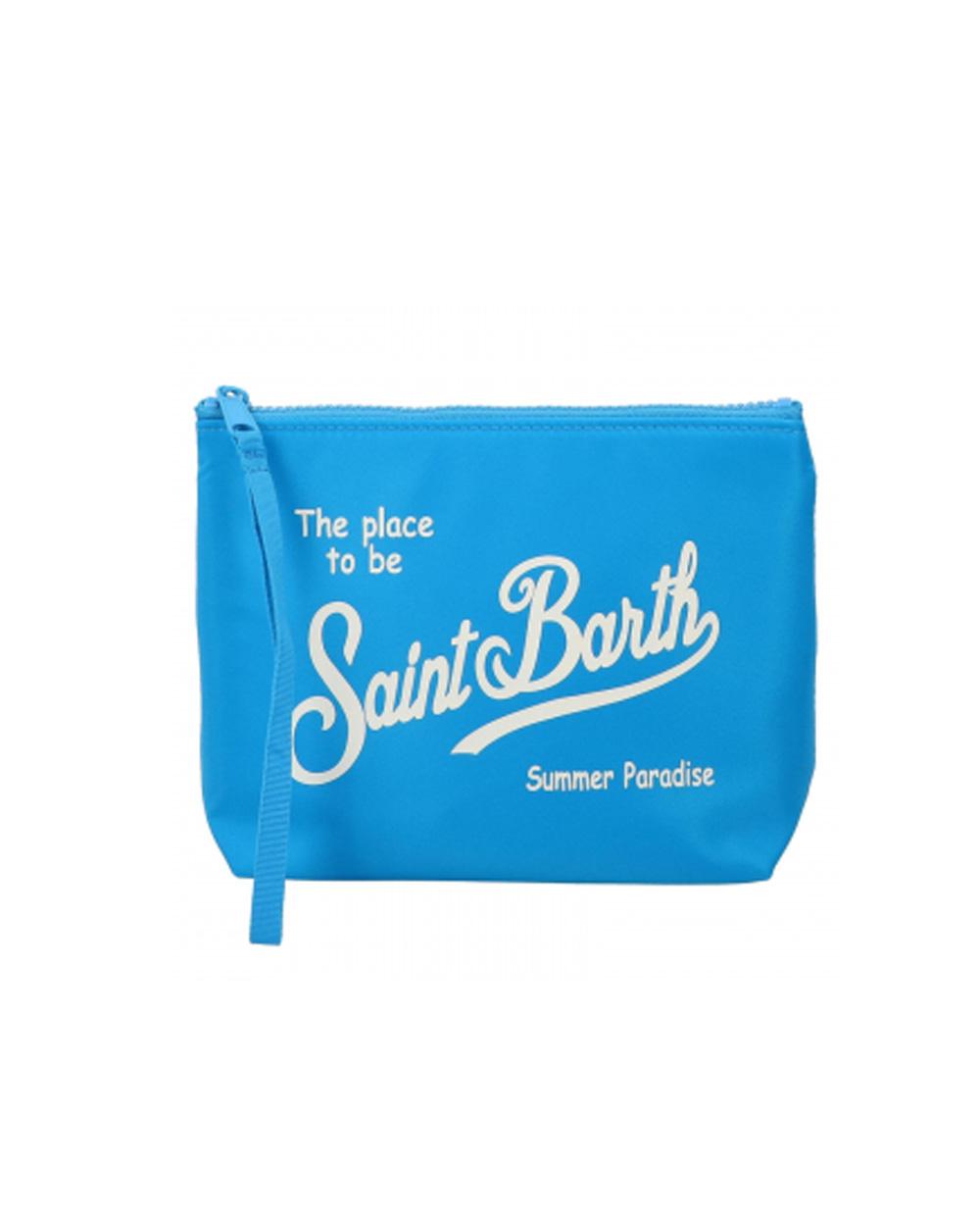 MC2 SAINT BARTH Pochette MC2 SAINT BARTH unisex Aline ALI005300584L Turchese laccetto zip logo ALI005300584L 32