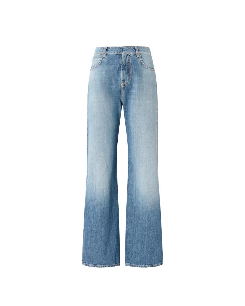 PINKO Jeans PINKO donna WANDA WIDE LEG 101733A323 Blu cotone denim cinque tasche gamba ampia 101733A323 PJO