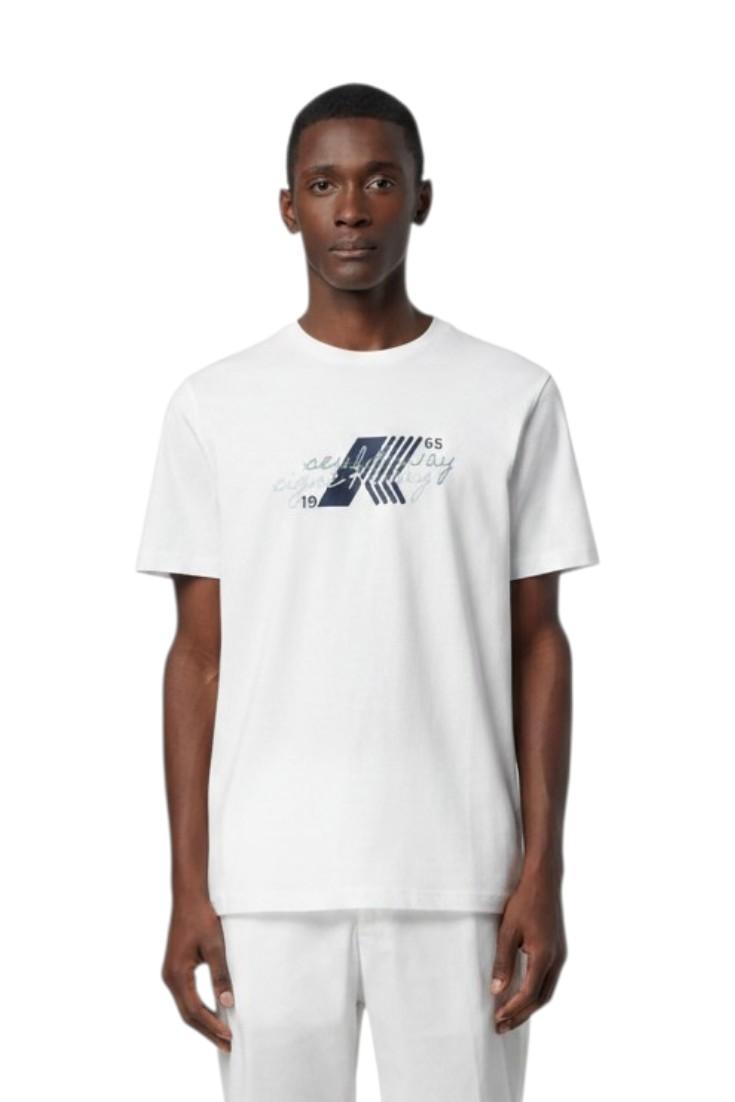 K-WAY T-shirt K-WAY uomo K71353W 001 Odom Seul in cotone Bianco K71353W 001