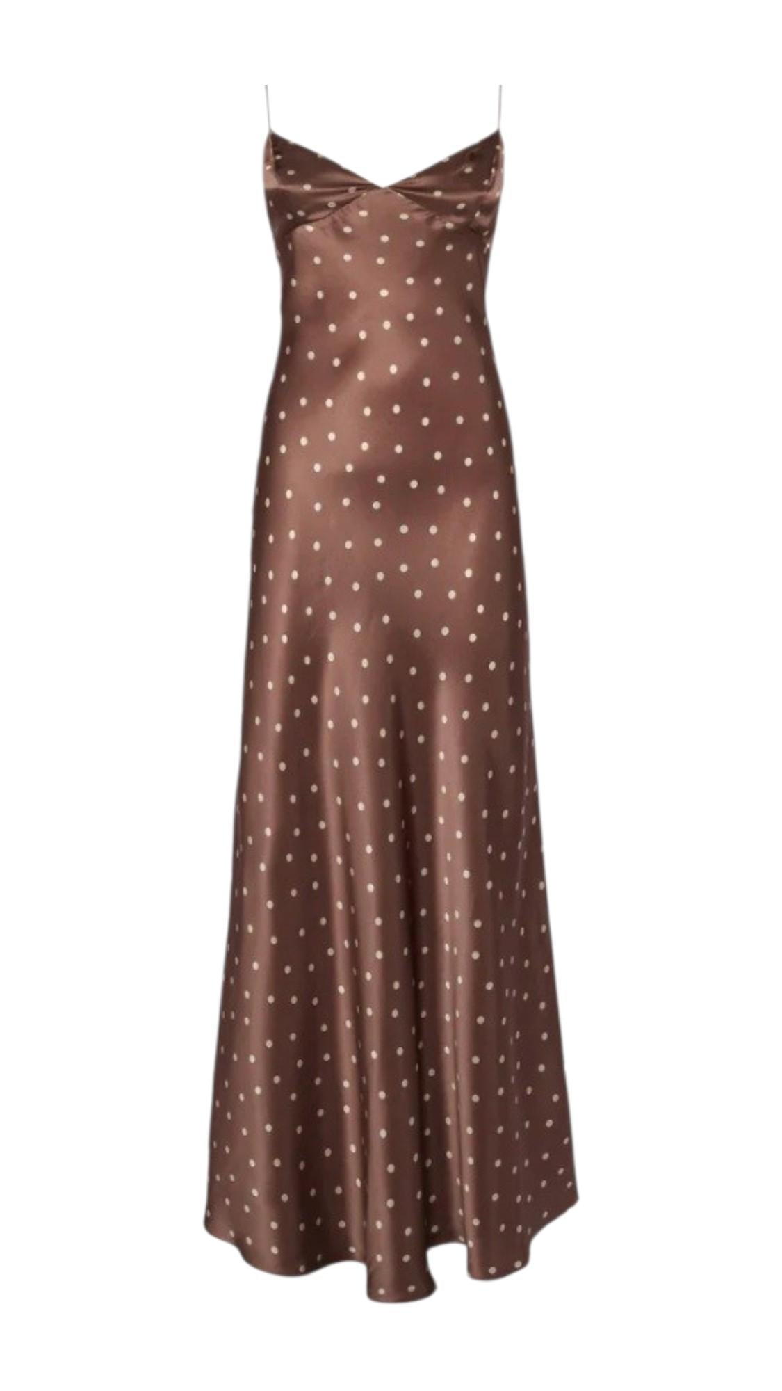 MC2 SAINT BARTH Abito MC2 SAINT BARTH donna KTY0001 08001L 1018 Ravel Silk Coriandol Pois in seta con stampa a pois Marrone<BR/> KTY000108001L 1018