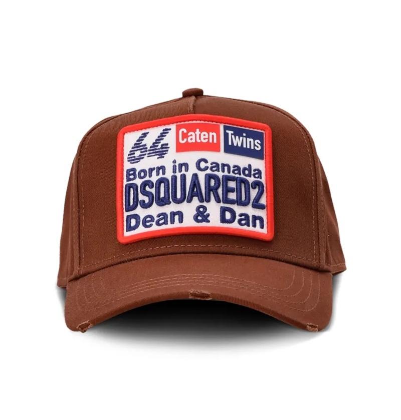 DSQUARED2 Cappello Dsquared2 uomo BCM081805C000015087 nocciola patch BCM081805C000015 087