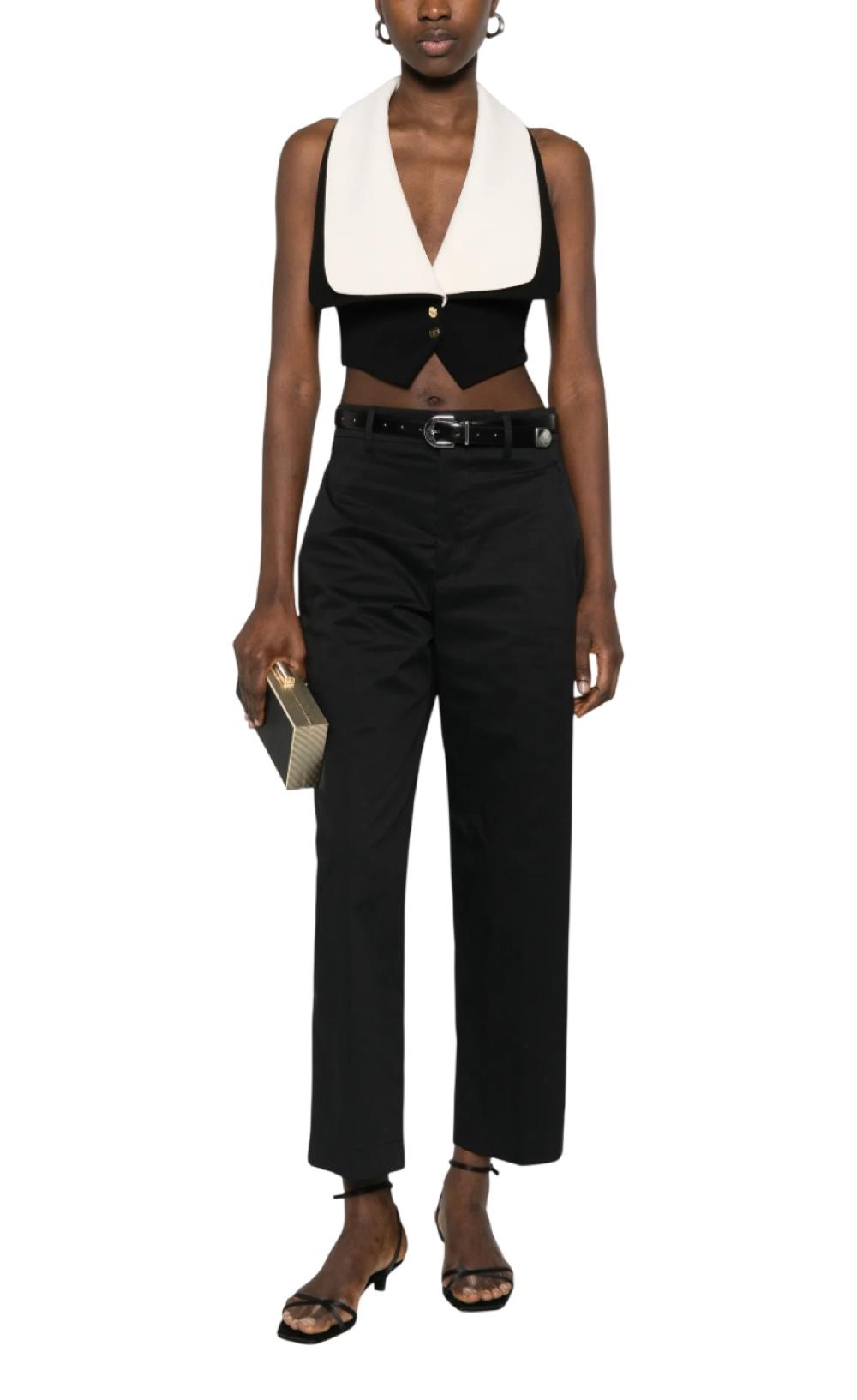 ELISABETTA FRANCHI Gilet Elisabetta Franchi donna GL00161E2685 Main Collection Nero Burro<BR/> GL00161E2 685