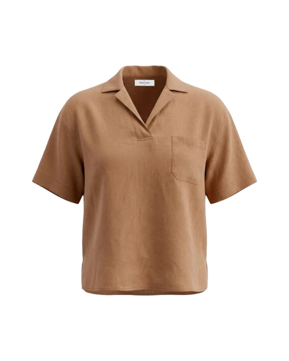 GRAN SASSO Polo GRAN SASSO donna 6123350000 Marrone overfit skipper taschino<BR/> 6123350000 167