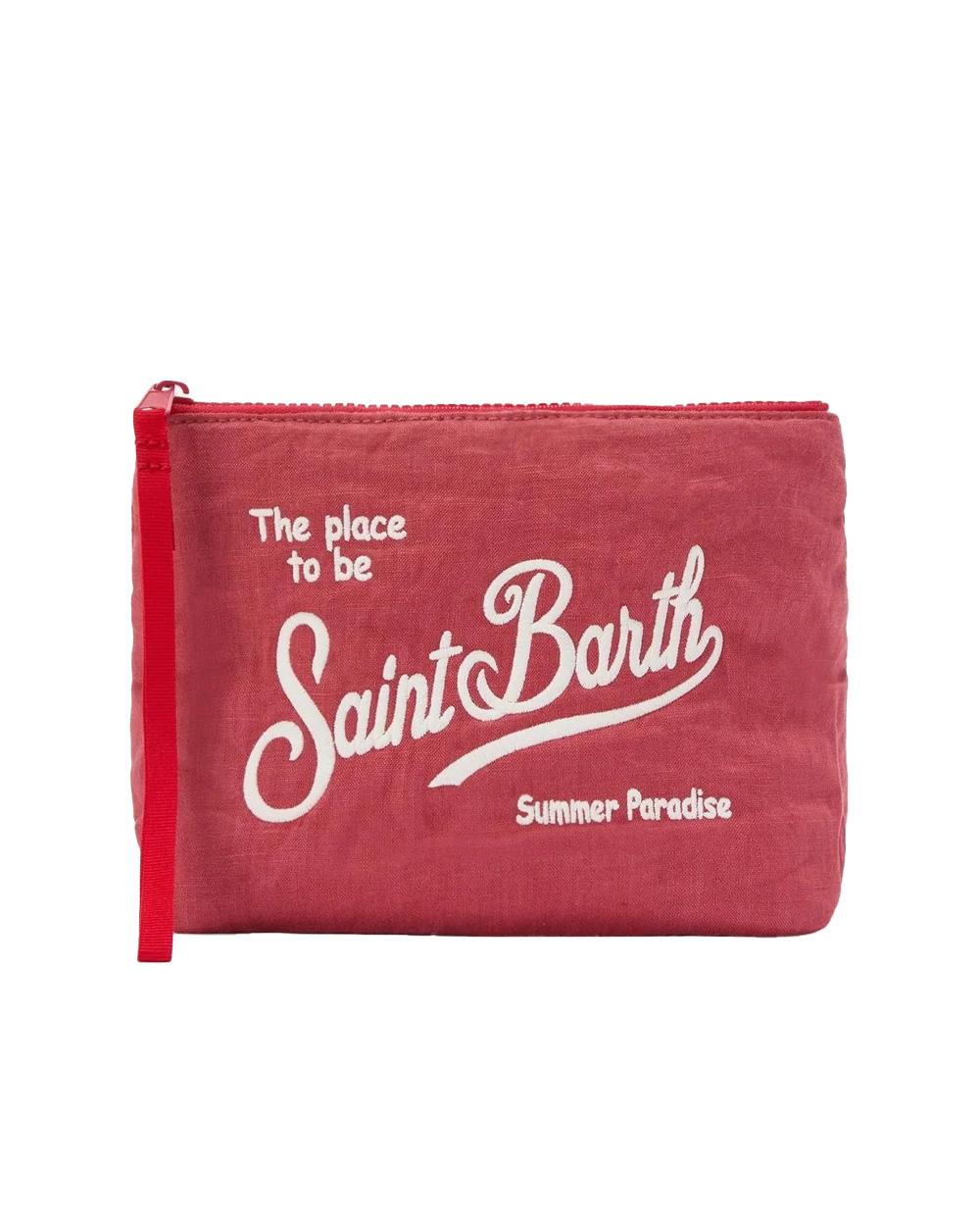 MC2 SAINT BARTH Pochette MC2 SAINT BARTH donna ALINE SOFT LINEN ALI005100553L Rossa ALI005100553L 47