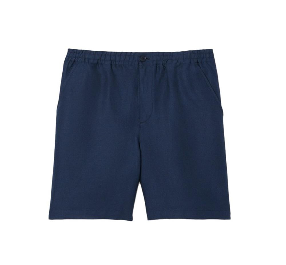 LACOSTE Bermuda Lacoste uomo GH9121166 blu misto lino GH9121 166