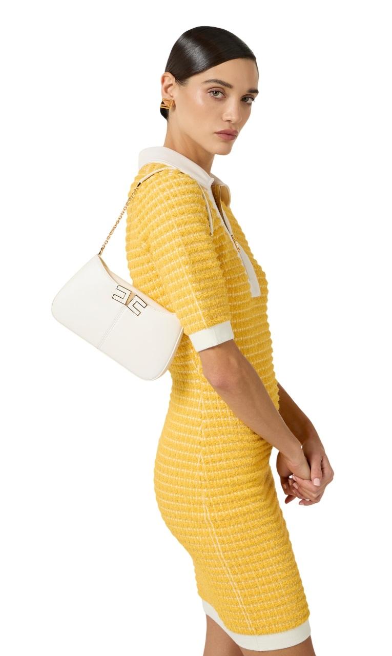 ELISABETTA FRANCHI Borsa donna Elisabetta Franchi BS93A61E2360 a spalla Avorio<BR/> BS93A61E2 360