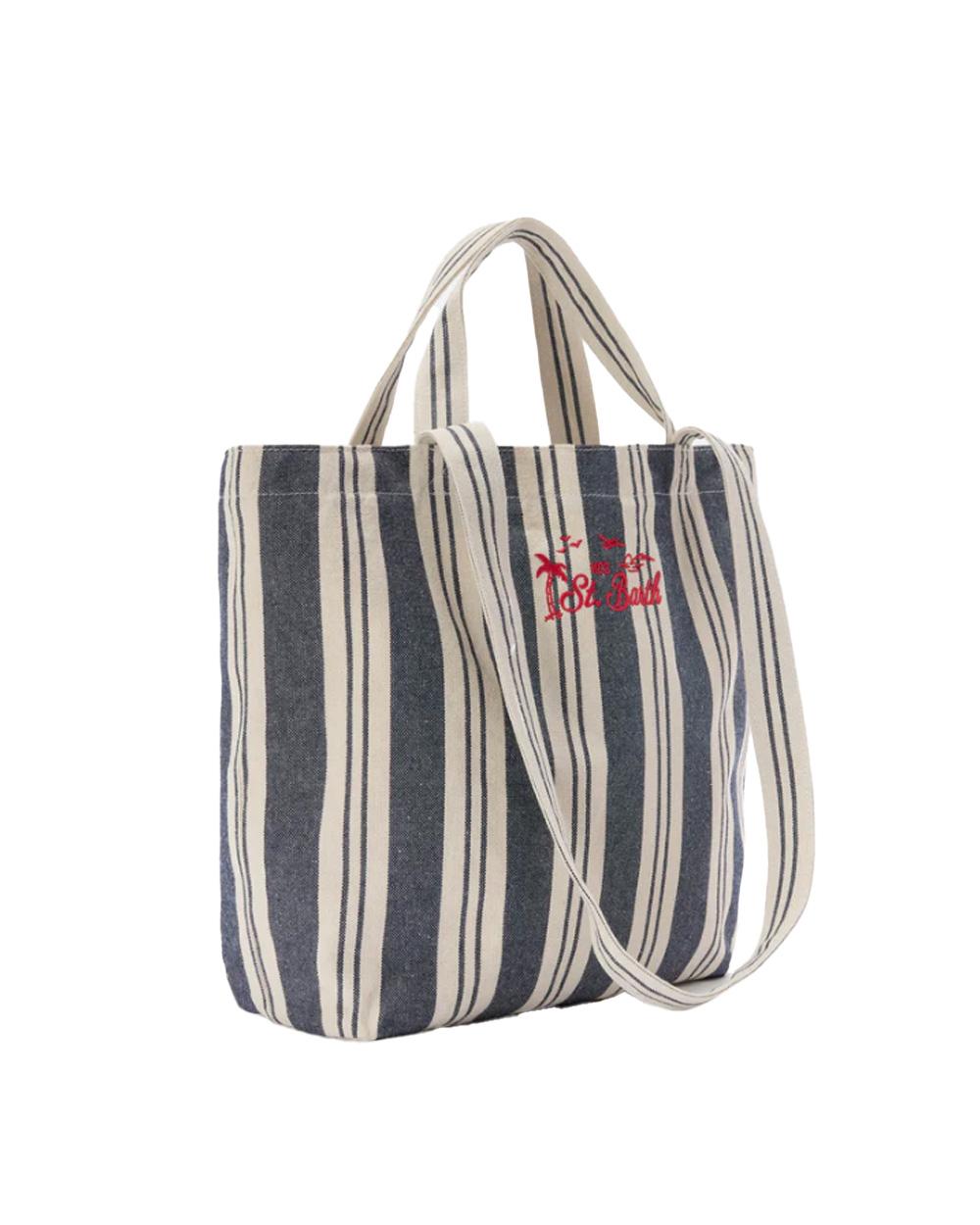 MC2 SAINT BARTH Borsa MC2 SAINT BARTH donna ESSENTIAL STRIPES EBEC00107634L Blu EBEC00107634L 6141