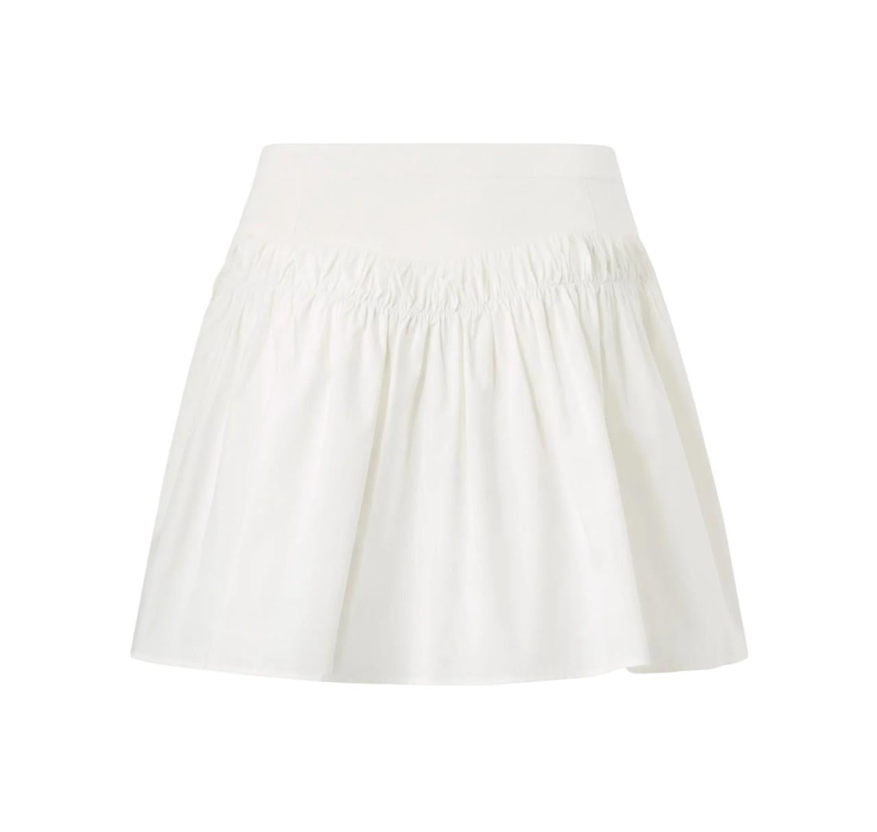 PINKO Gonna Pinko donna 106830A2LD Z05 Rovigo corta con arricci Bianco<BR/> 106830A2LD Z05