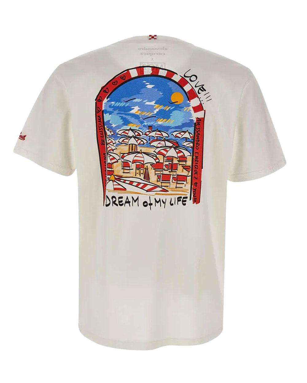 MC2 SAINT BARTH T-shirt Mc2 Saint Barth uomo Portland Dream Of Life bianca PRL000204502L 01