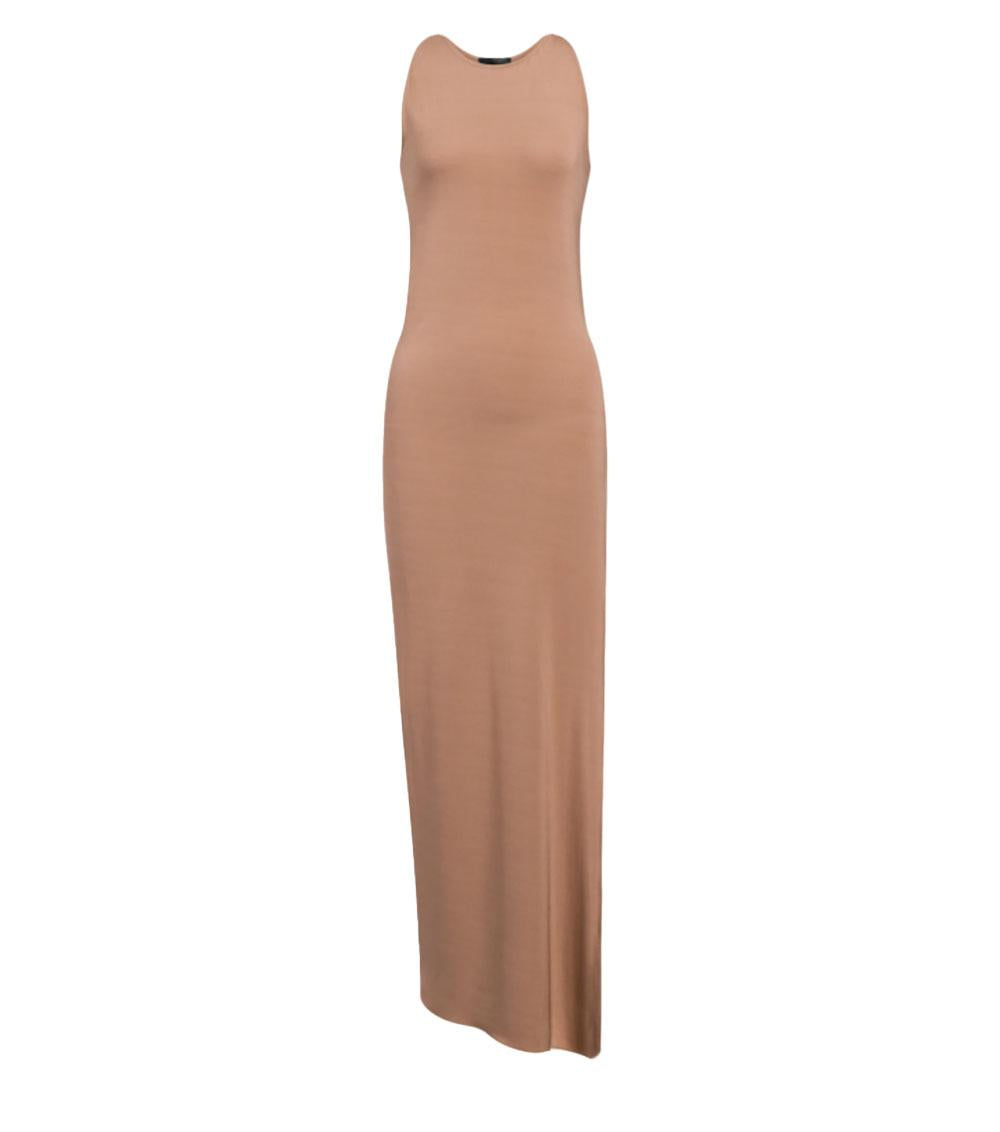 DONDUP Abito Dondup donna DA513JS0316D cipria lungo jersey viscosa<BR/> DA513JS0316D 706