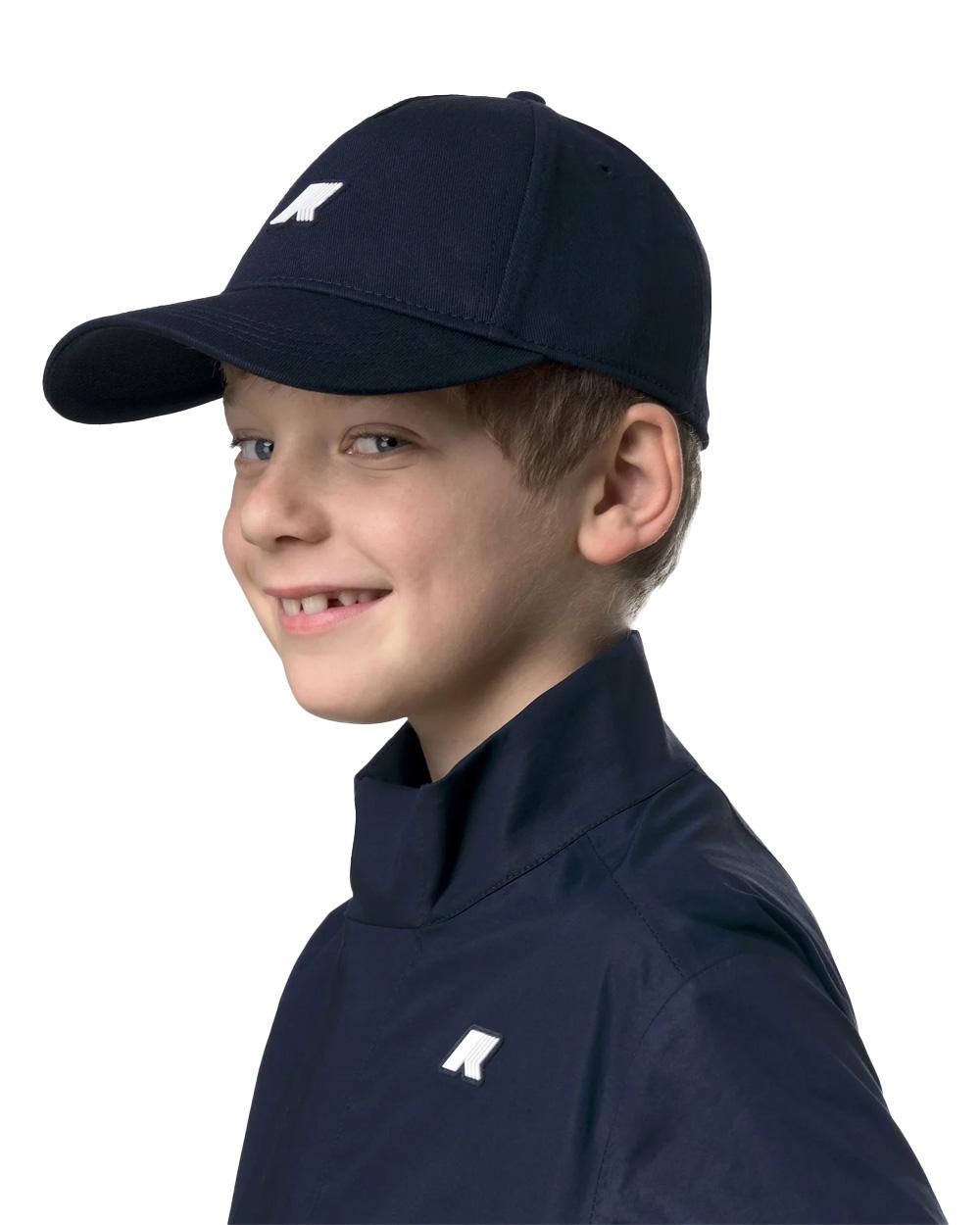 K-WAY Cappello K-WAY bambino K8151UW P. ILIS Blu visiera logo cotone tergisudore K8151UW K89